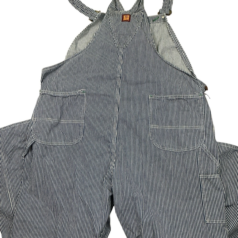Vintage Big Ben Hickory striped work wear overalls size 40 USA made